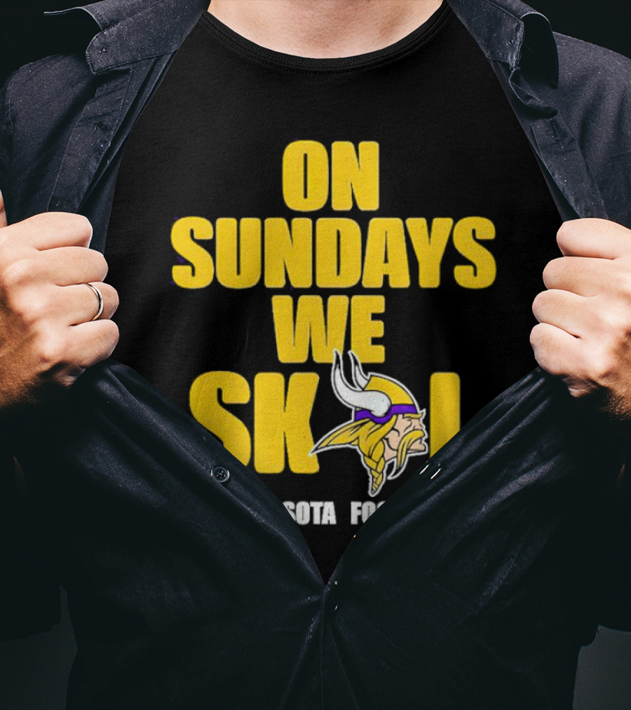 On Sundays We Skol Minnesota Football Vikings T-Shirt