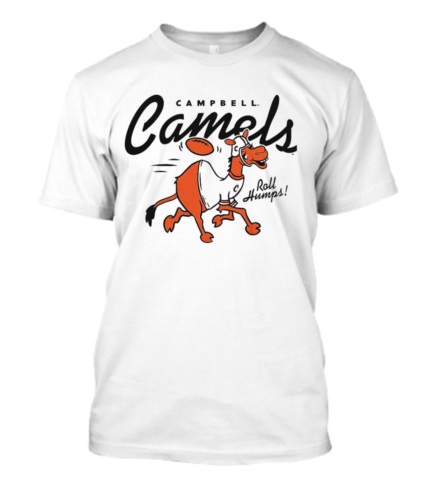 Campbell Camels Roll Humps Football Cartoon T-Shirt