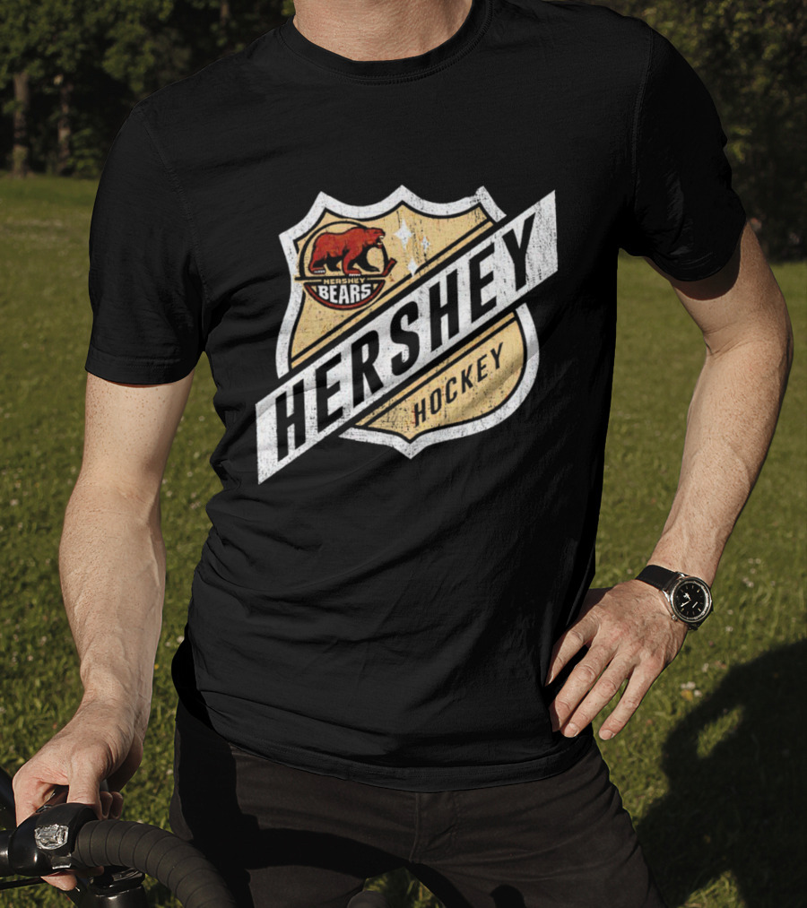 Hershey Bears Vintage Shield Emblem Hockey T-Shirt