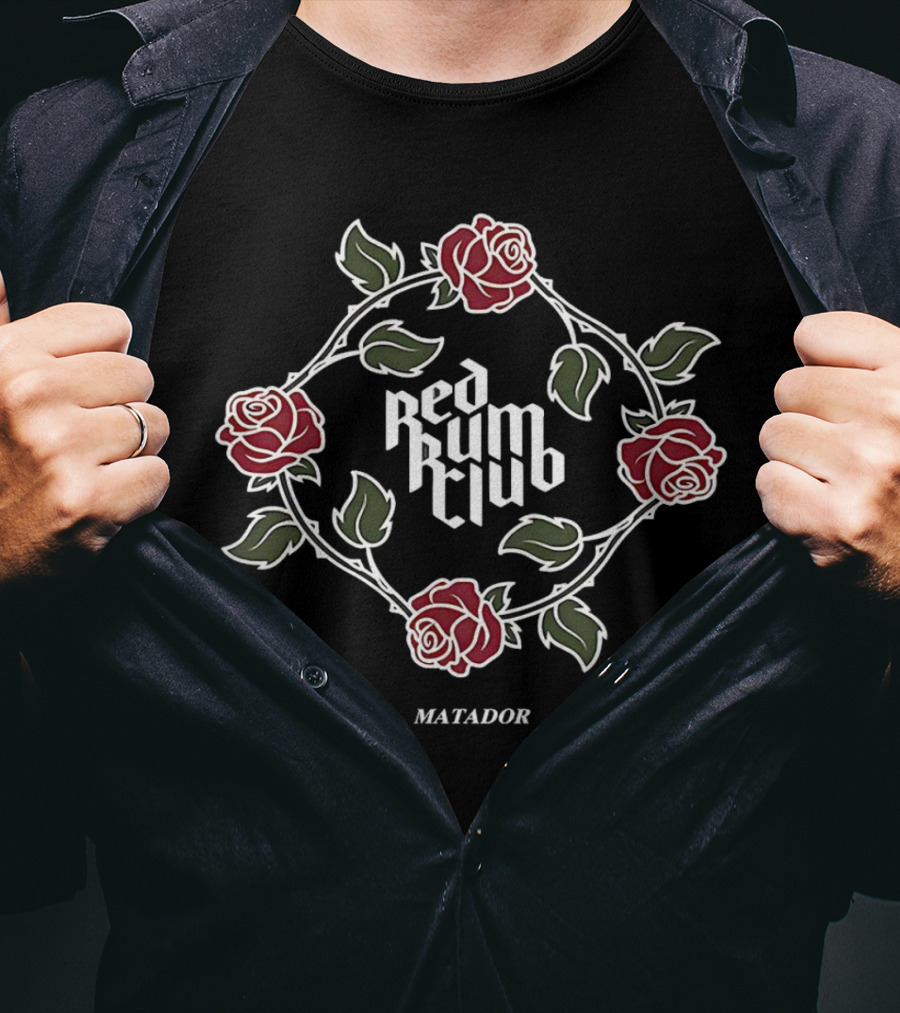 Red Rum Club Matador Roses And Leaves T-Shirt