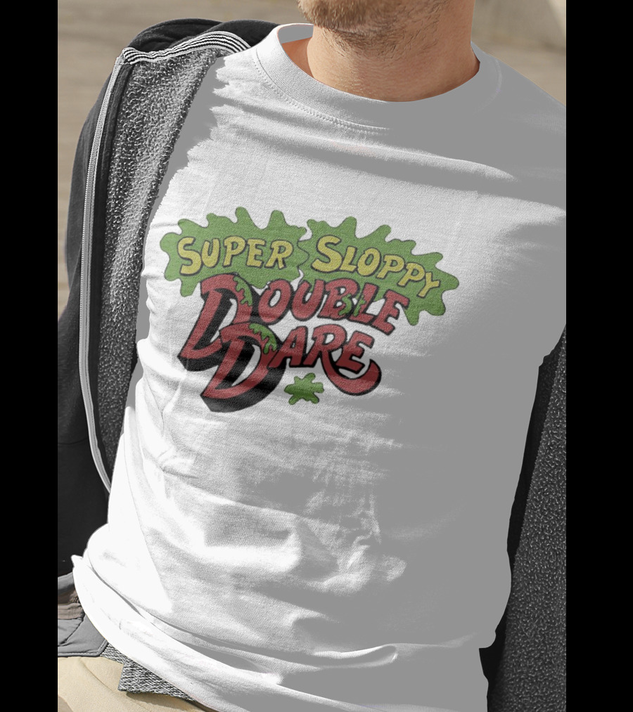 Super Sloppy Double Dare Nickelodeon Classic Game Show T-Shirt