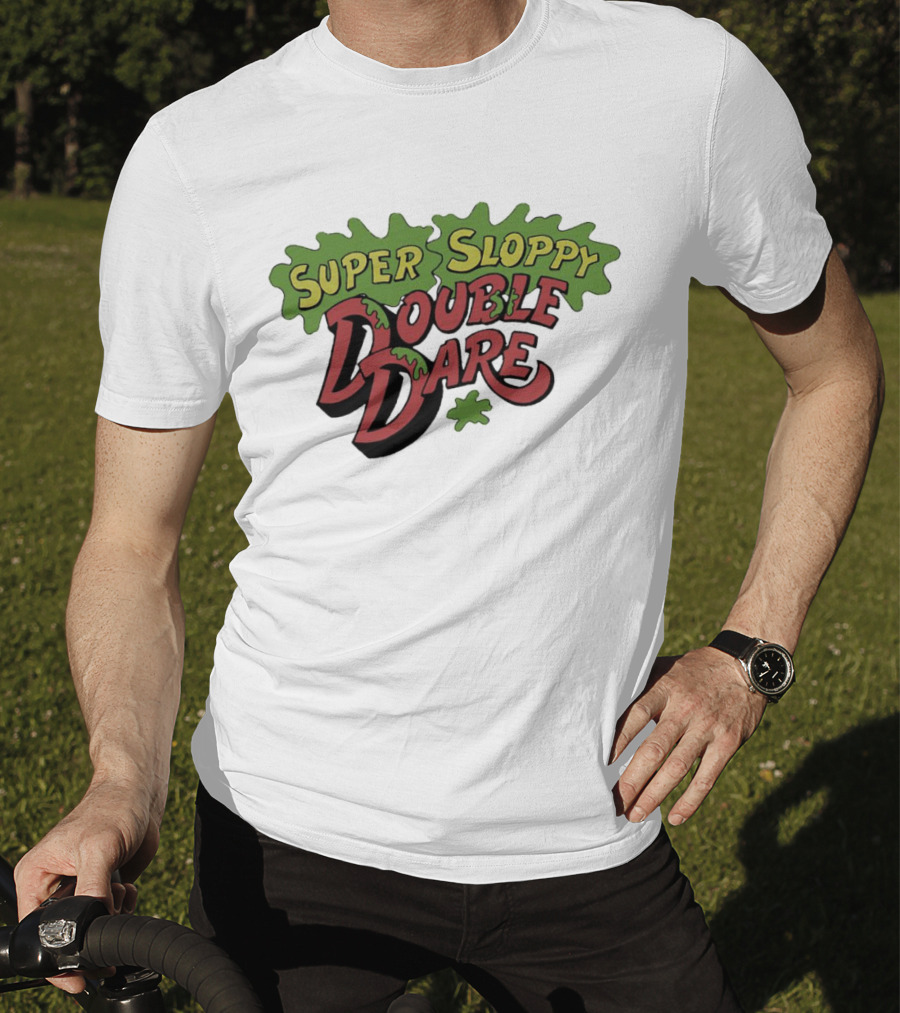 Super Sloppy Double Dare Nickelodeon Classic Game Show T-Shirt