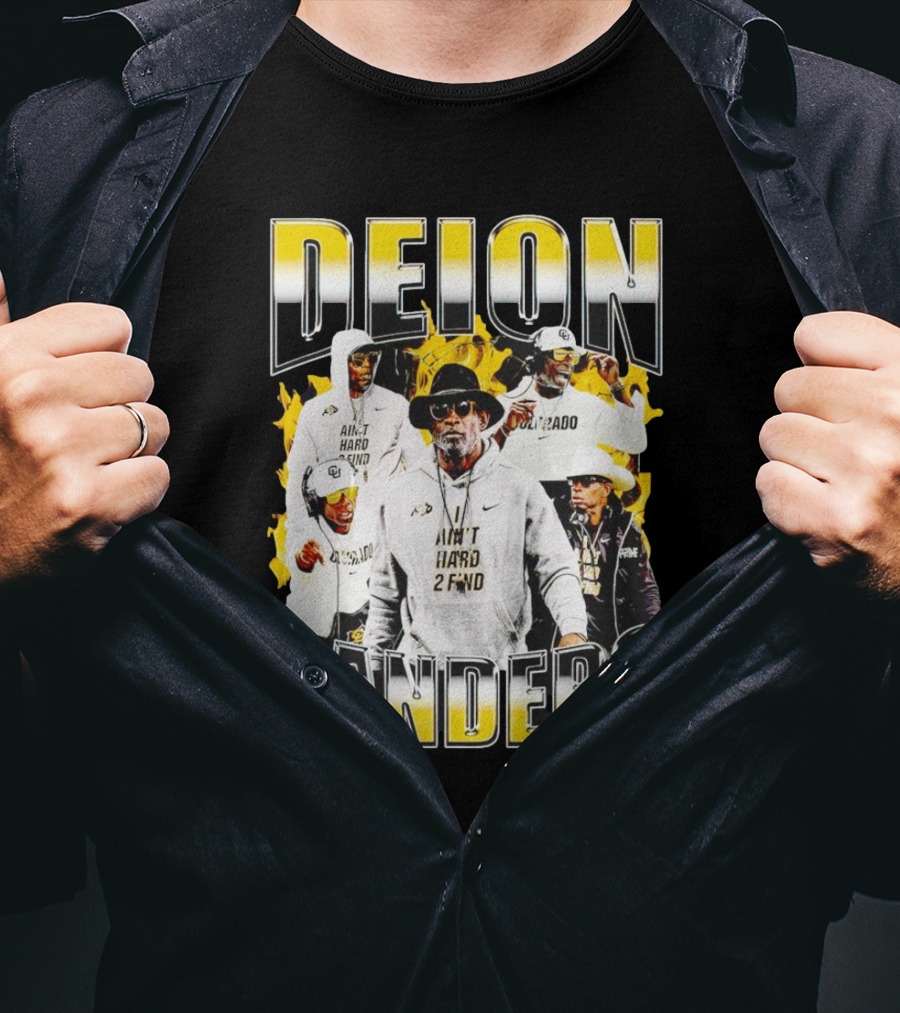 Deion Sanders Coach Prime Colorado Buffaloes Football Aint Hard 2 Find T-Shirt