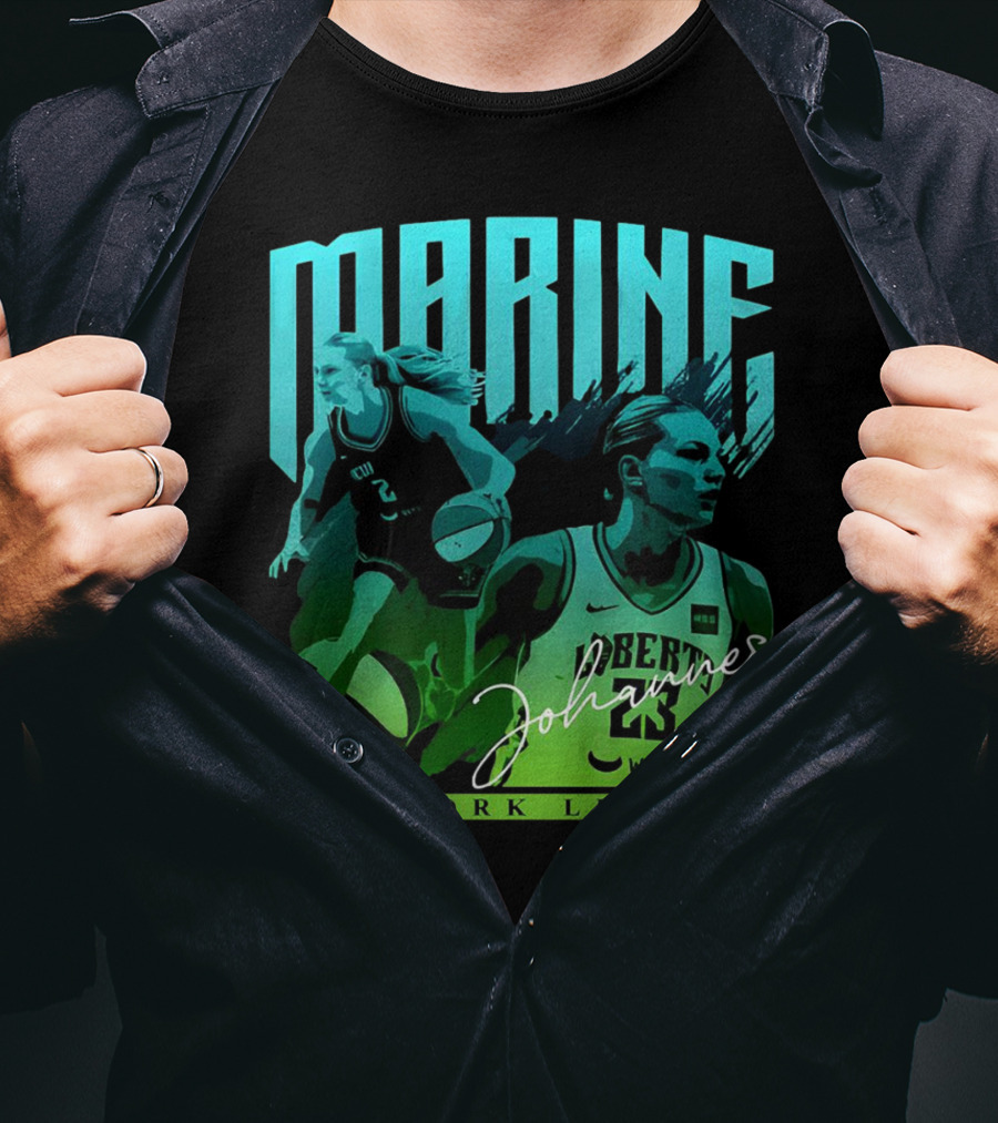 Marine Johannes New York Liberty Signature Jersey Number 23 Webu Basketball T-Shirt