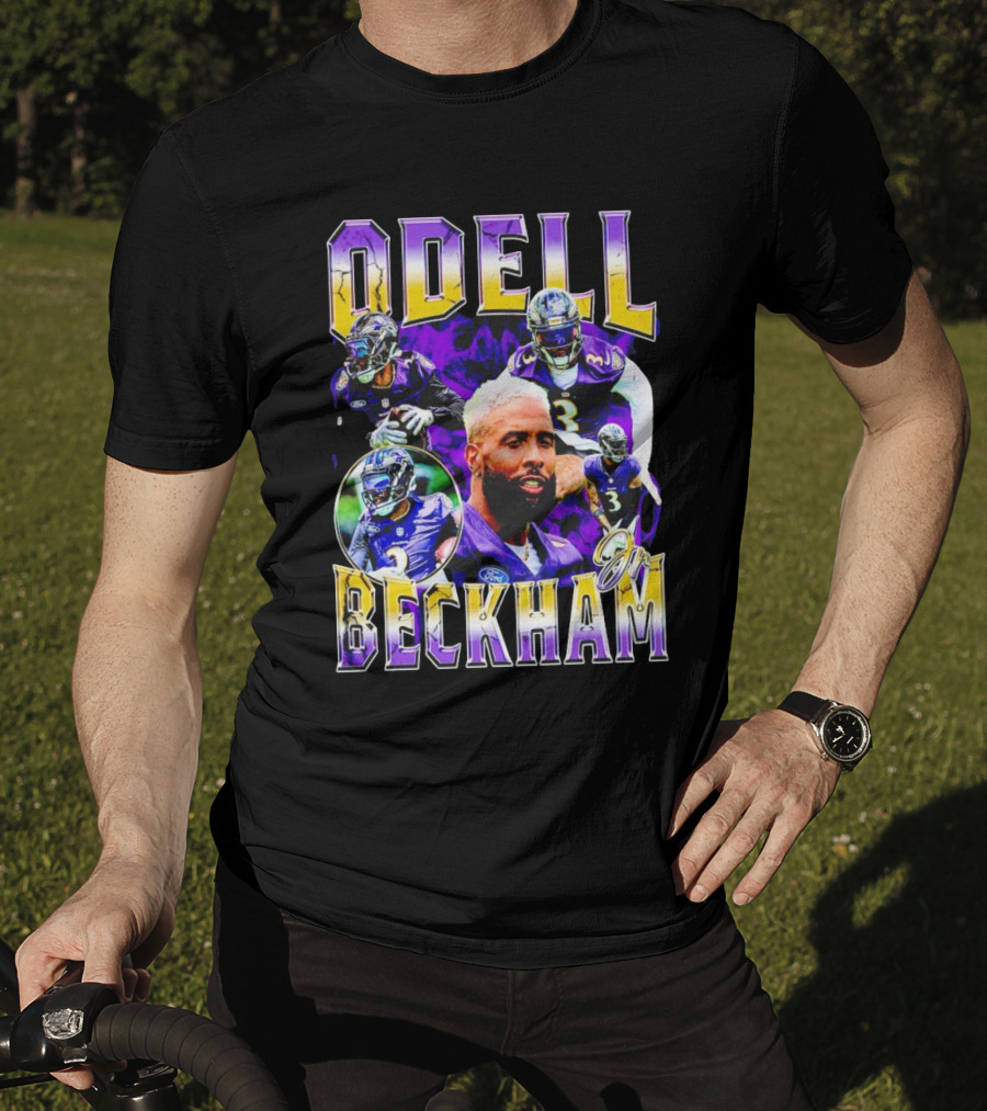 Odell Beckham Jr Baltimore Ravens Football Player Highlights T-Shirt