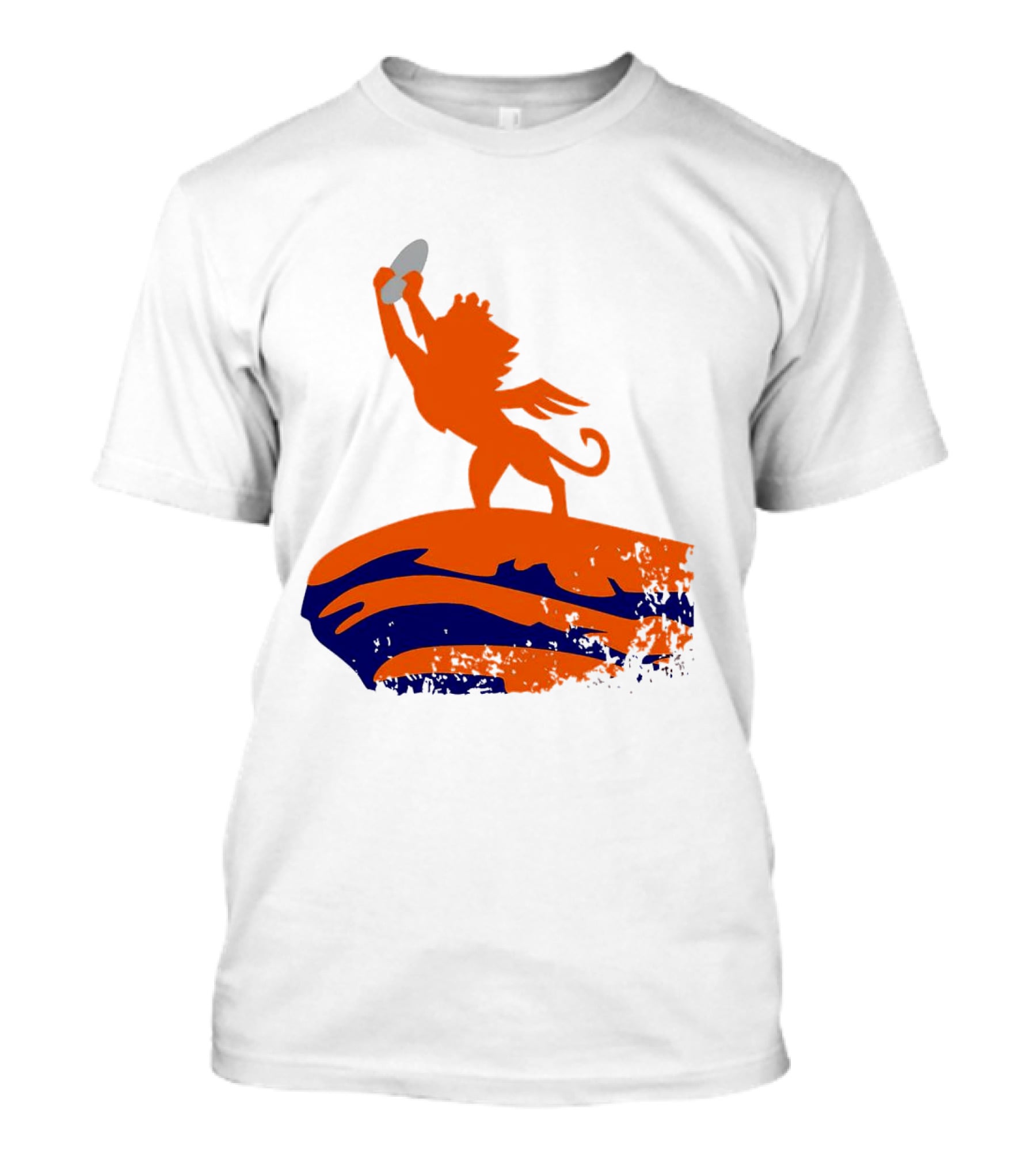 Fc Cincinnati King Of The Shield Orange Lion Crowned On Mound T-Shirt