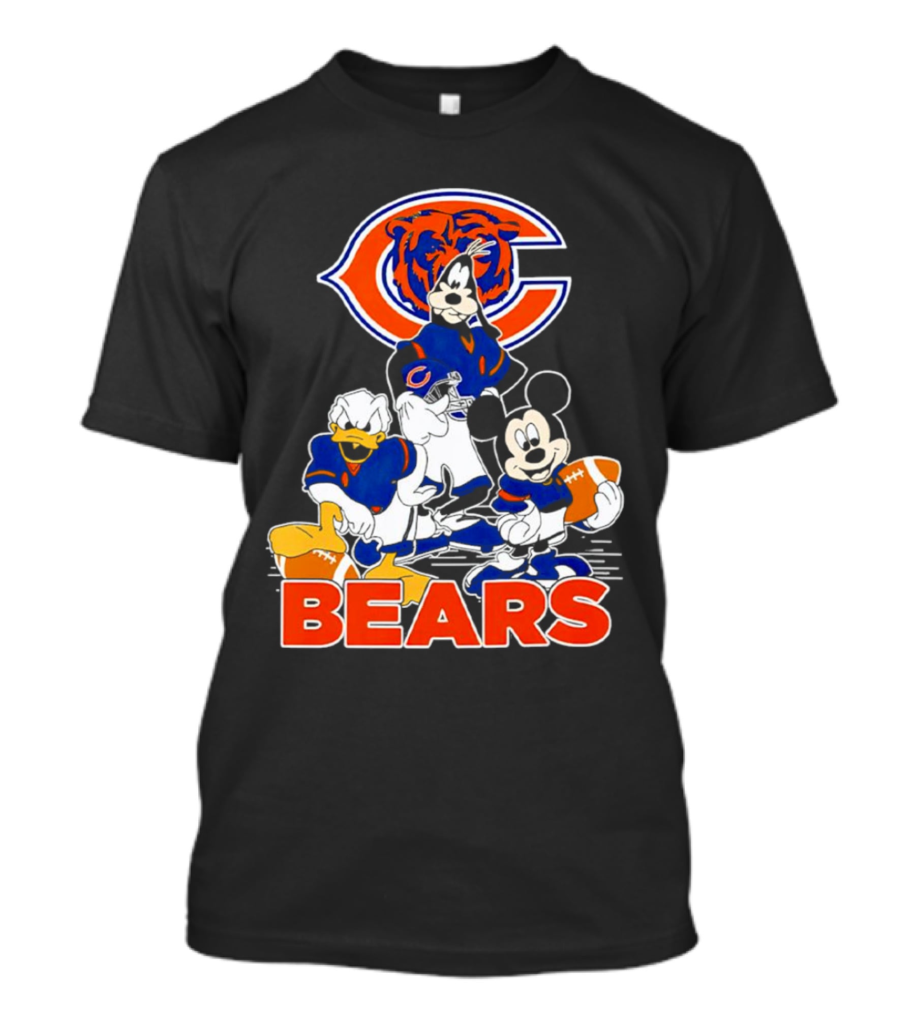 Chicago Bears NFL Football Mickey Mouse And Friends T-Shirt