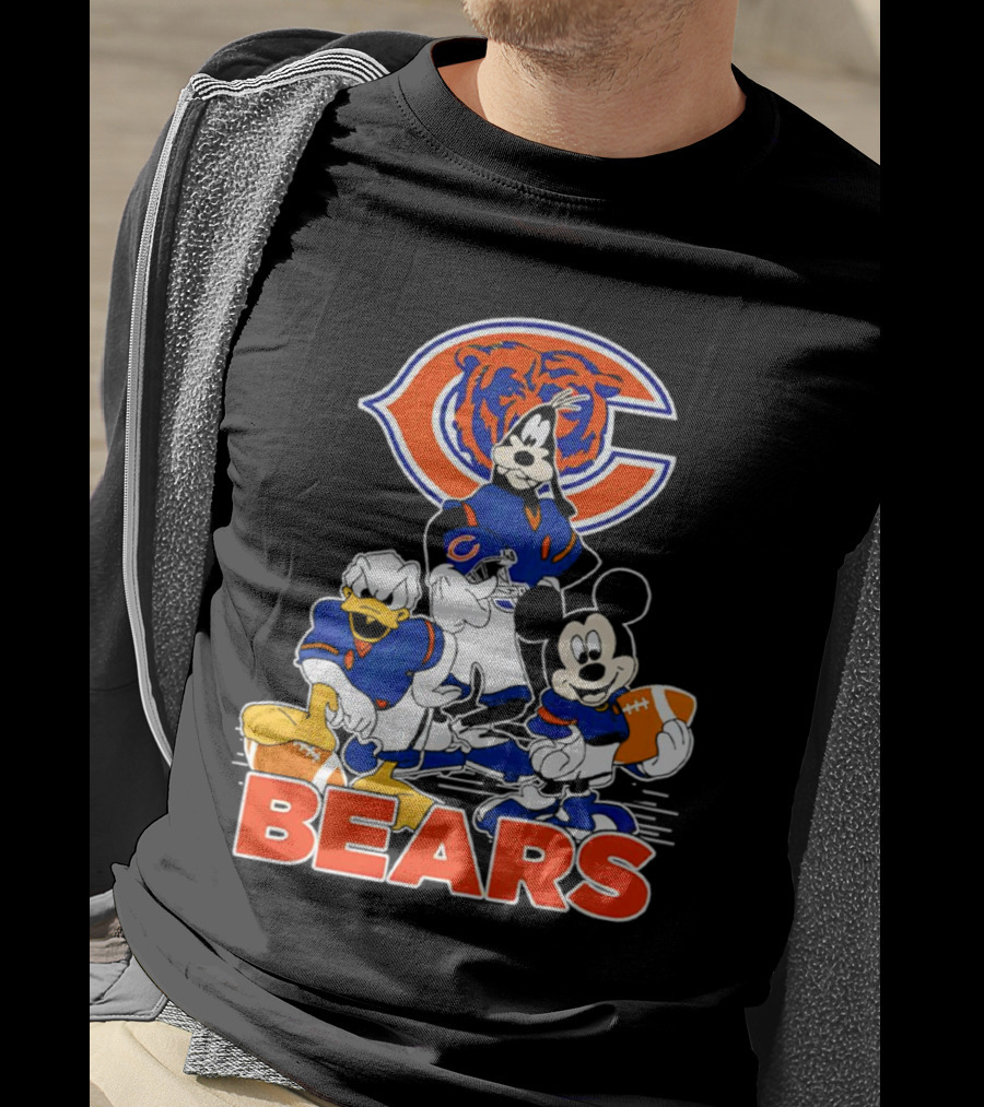 Chicago Bears NFL Football Mickey Mouse And Friends T-Shirt