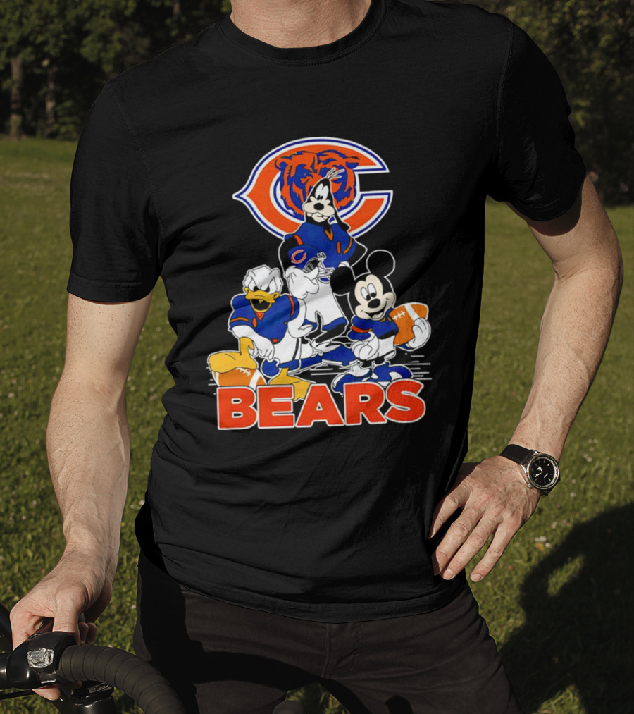 Chicago Bears NFL Football Mickey Mouse And Friends T-Shirt