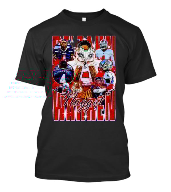 De’Jahn Nugget Warren Jackson State Tigers Football Player Collage T-Shirt