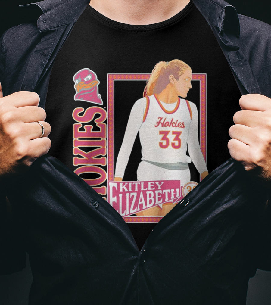 Elizabeth Kitley 33 Virginia Tech Hokies Basketball Blacksburg T-Shirt