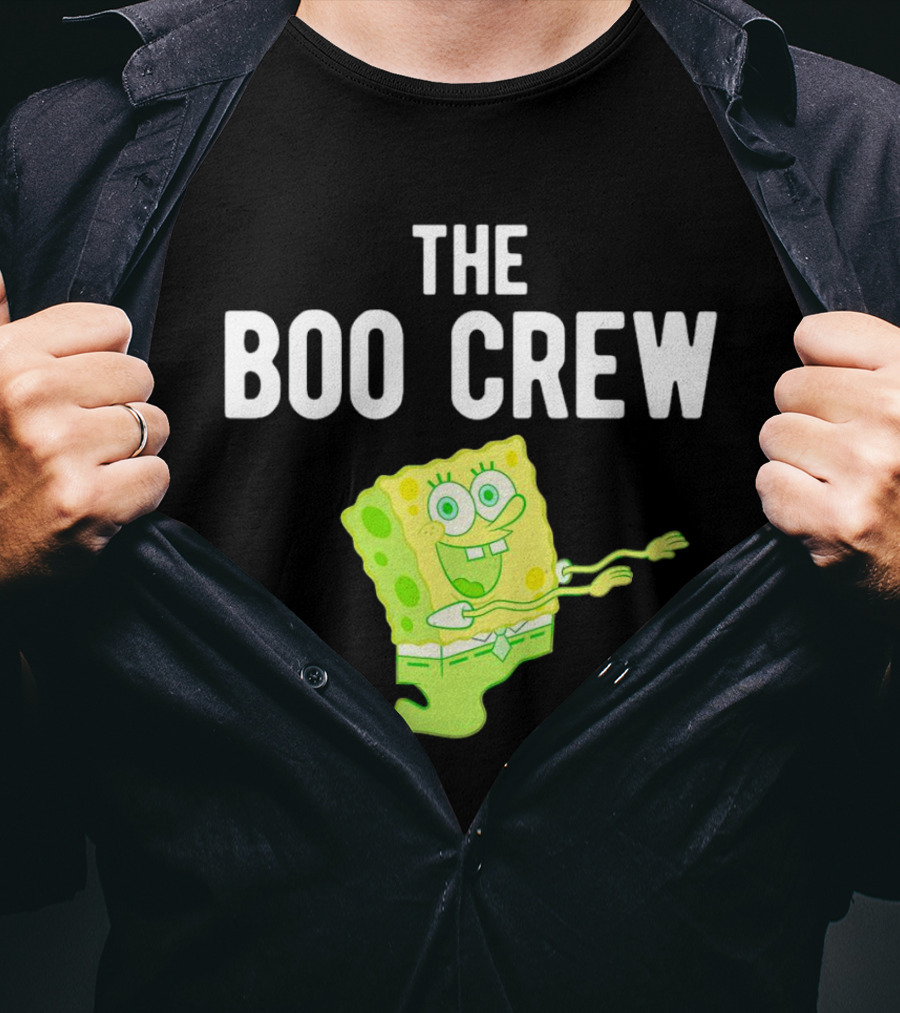 The Boo Crew Ghost SpongeBob Halloween T-Shirt