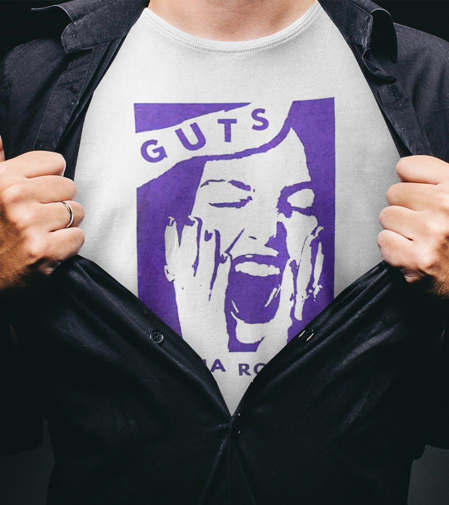 Guts Olivia Rodrigo Vintage Purple Face T-Shirt