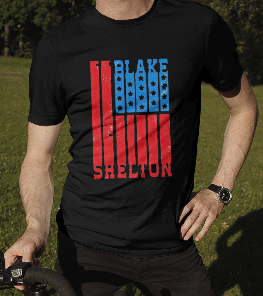 Blake Shelton American Flag Stars And Stripes USA T-Shirt