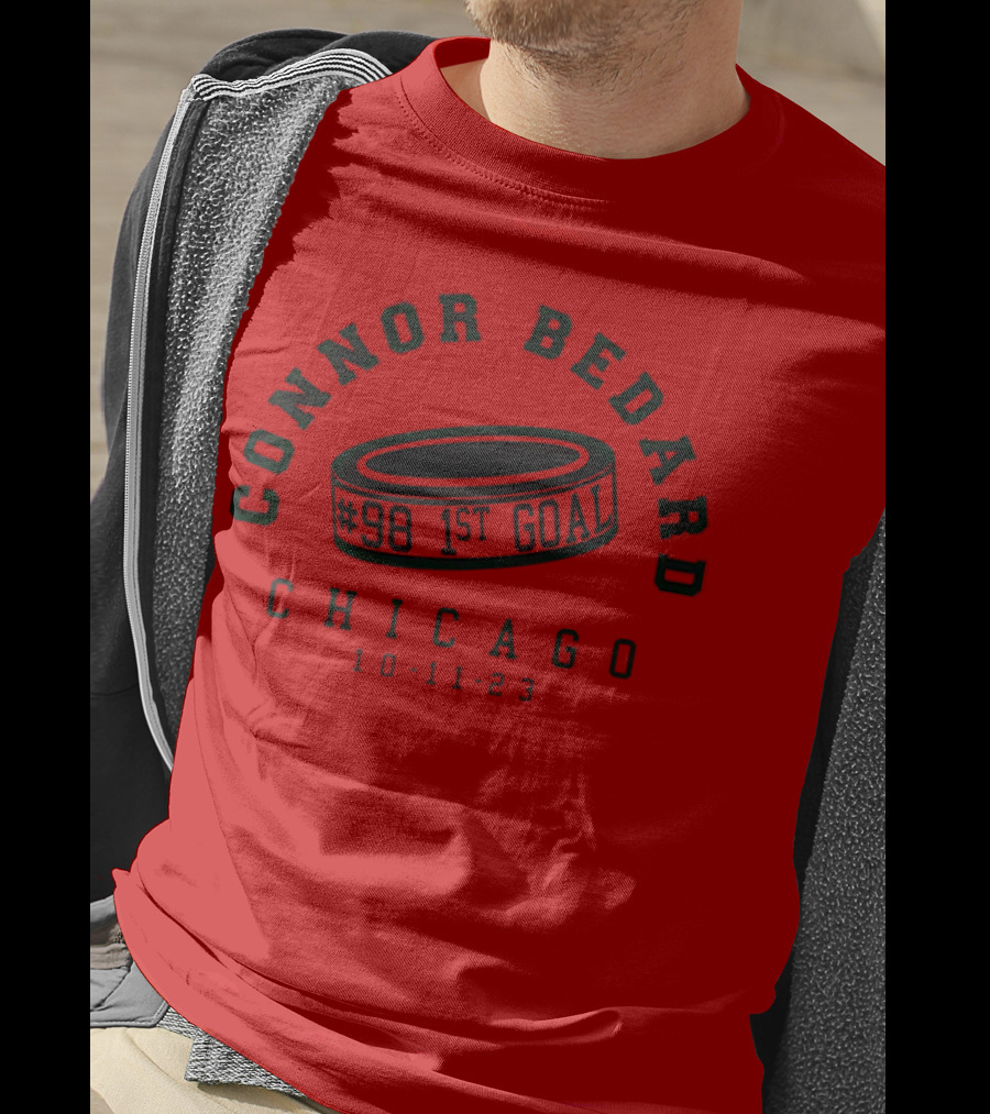 Connor Bedard #98 1st Goal Chicago 10-11-23 T-Shirt
