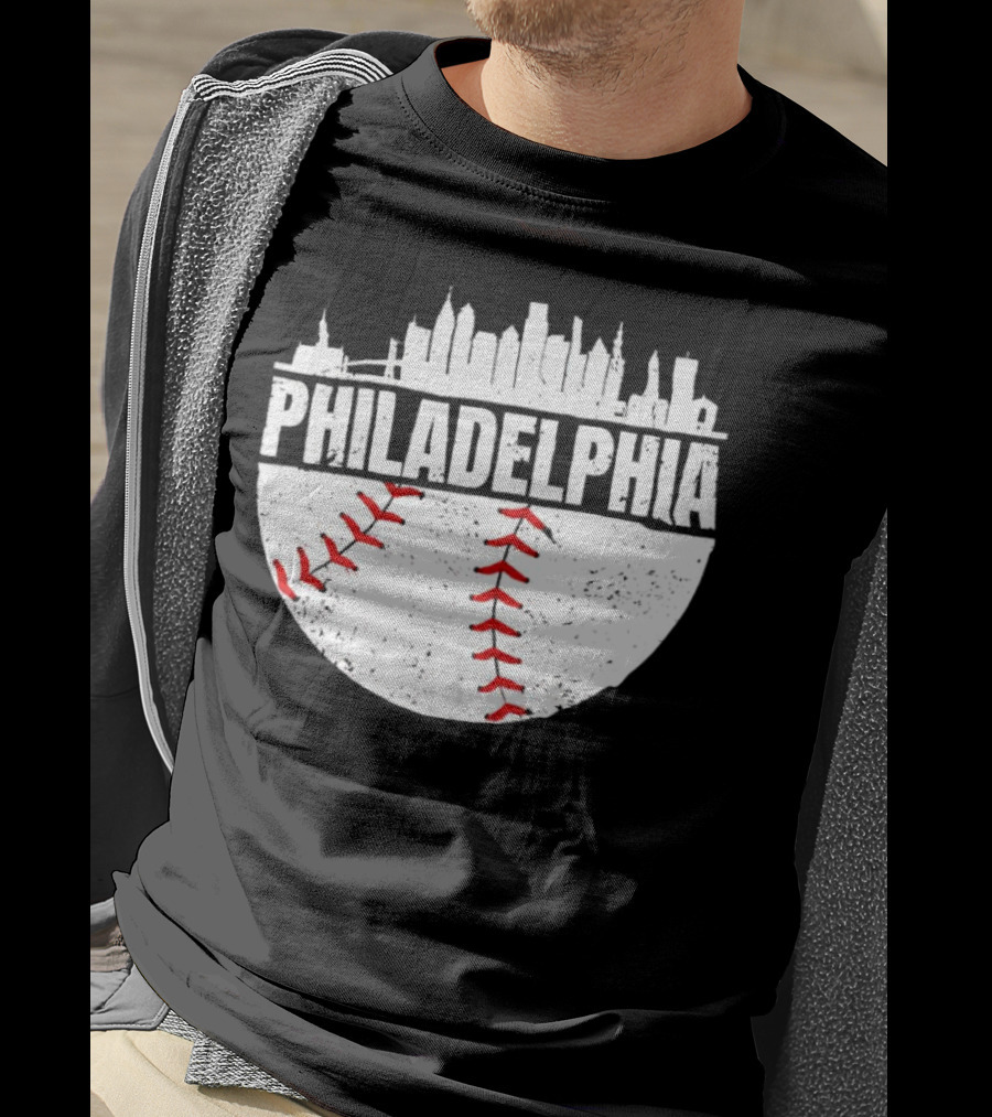 Philadelphia Skyline Baseball Urban T-Shirt