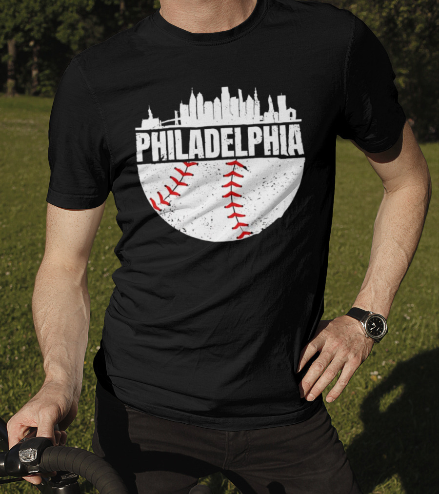 Philadelphia Skyline Baseball Urban T-Shirt