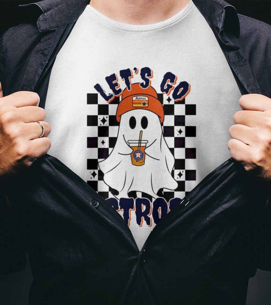 Let's Go 'Stros Houston Astros Ghost T-Shirt