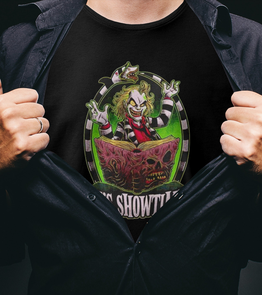 Beetlejuice It's Showtime Book Of The Dead T-Shirt