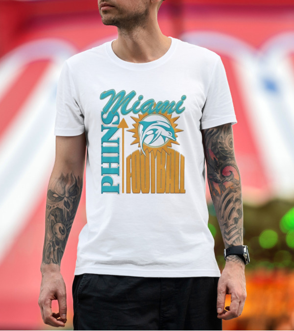 Premium T-Shirt: Miami Dolphins Phins Football T-Shirt Miami Dolphins Phins Football T-Shirt
