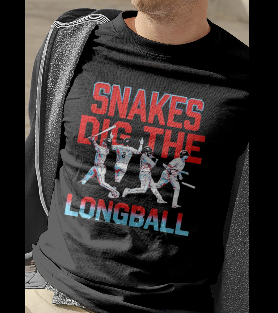 Arizona Diamondbacks Snakes Dig The Longball Players Graphics T-Shirt