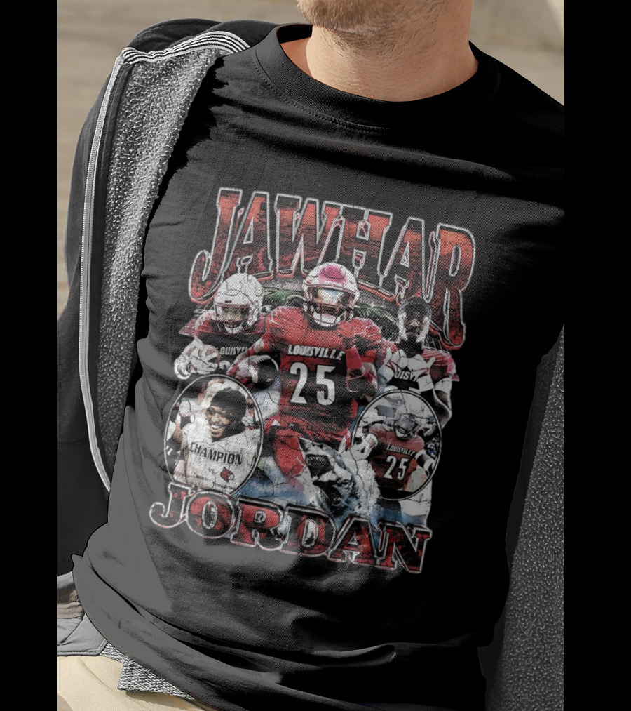 Jawhar Jordan Louisville Cardinals Football Champion Vintage T-Shirt