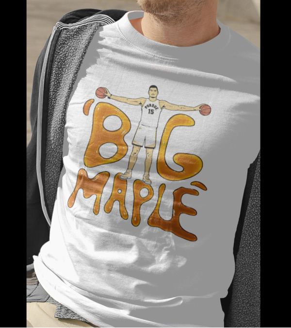 Purdue Boilermakers Zach Edey Big Maple Basketball Player T-Shirt