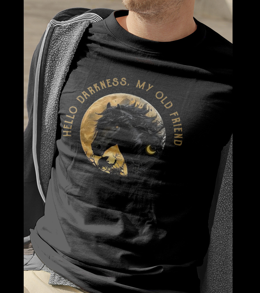 Hello Darkness My Old Friend Moon Horse T-Shirt