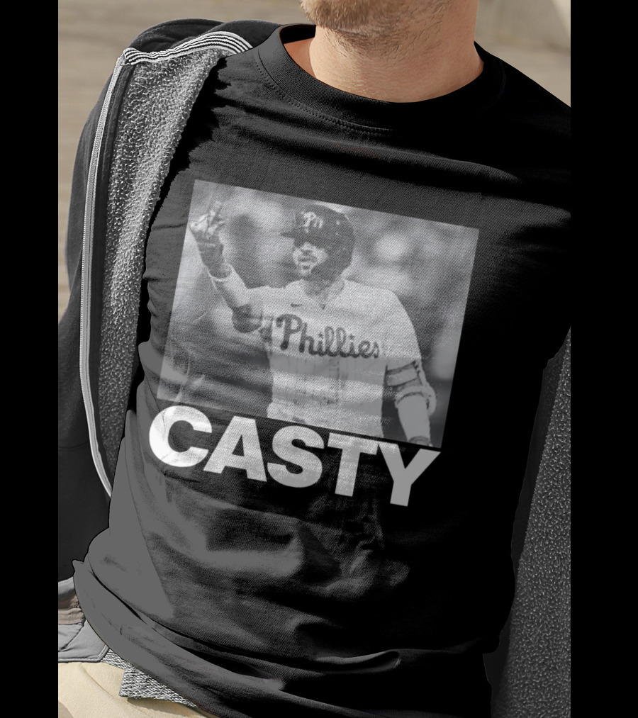Phillygoat Casty Phillies Baseball Player Gesture T-Shirt