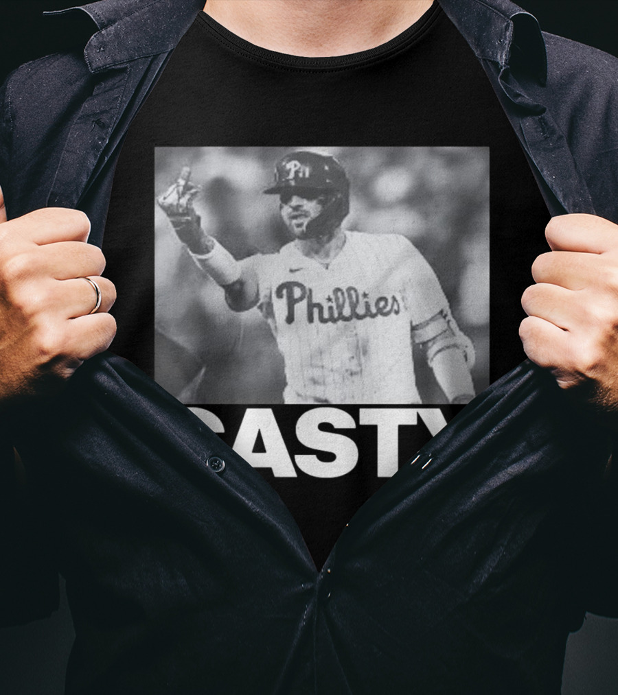 Phillygoat Casty Phillies Baseball Player Gesture T-Shirt