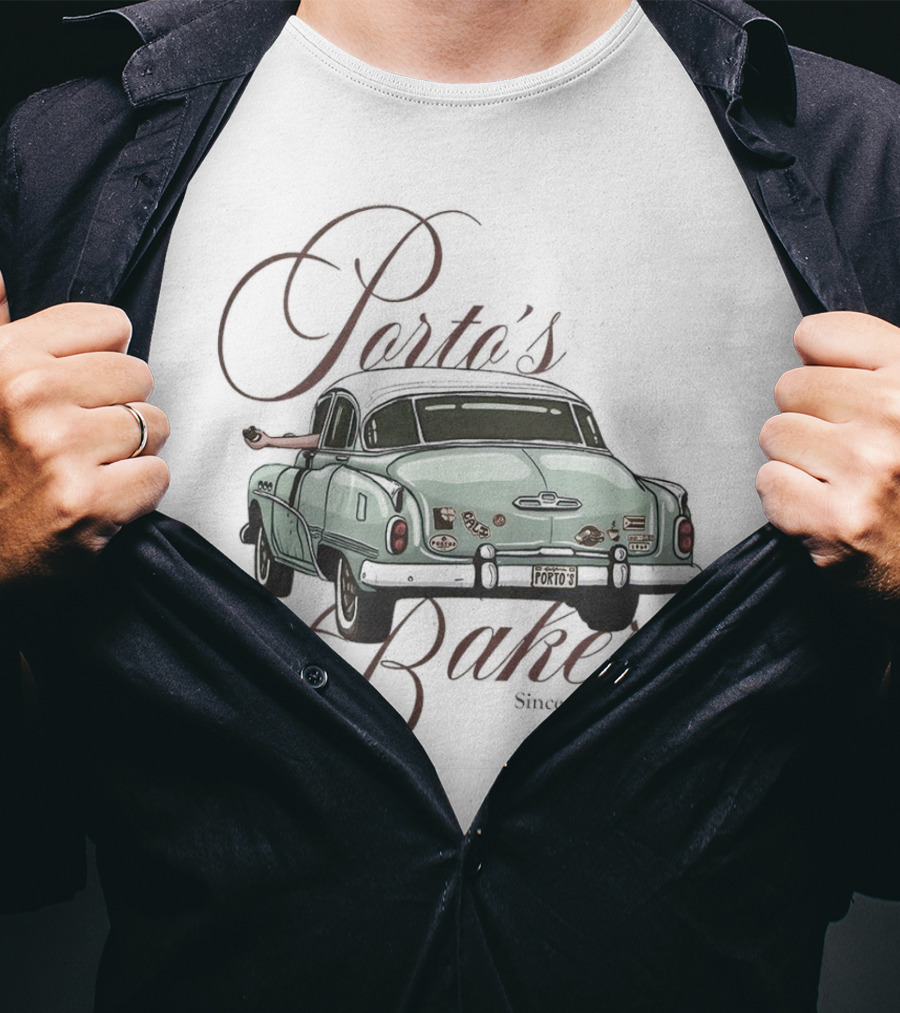 Porto's Bakery Since 1960 Vintage Car T-Shirt