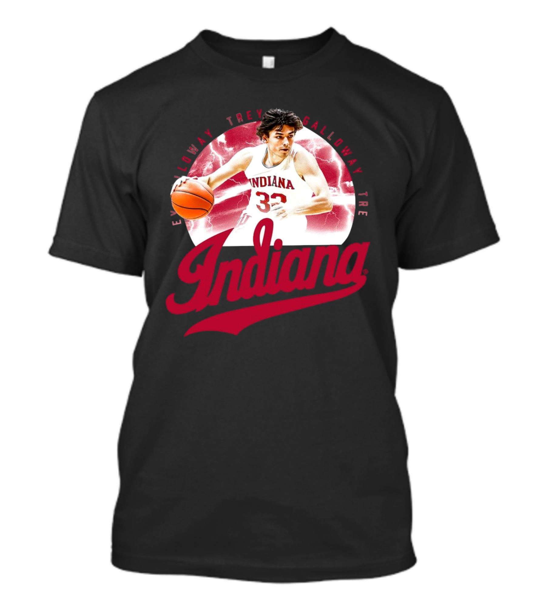 Indiana Hoosiers Trey Galloway Basketball Player Number 32 T-Shirt