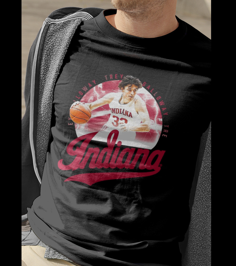 Indiana Hoosiers Trey Galloway Basketball Player Number 32 T-Shirt