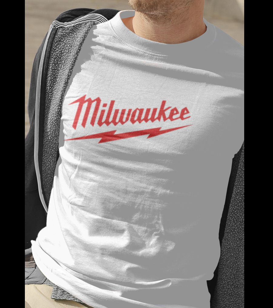 Milwaukee Red Lightning Bolt T-Shirt