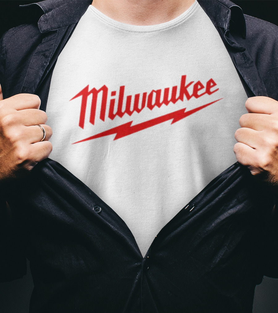 Milwaukee Red Lightning Bolt T-Shirt