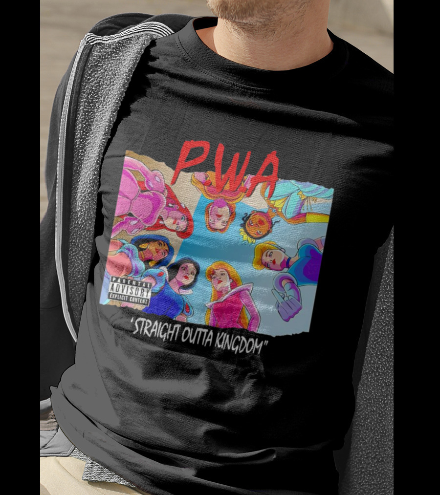 PWA Princess Straight Outta Kingdom Parental Advisory T-Shirt
