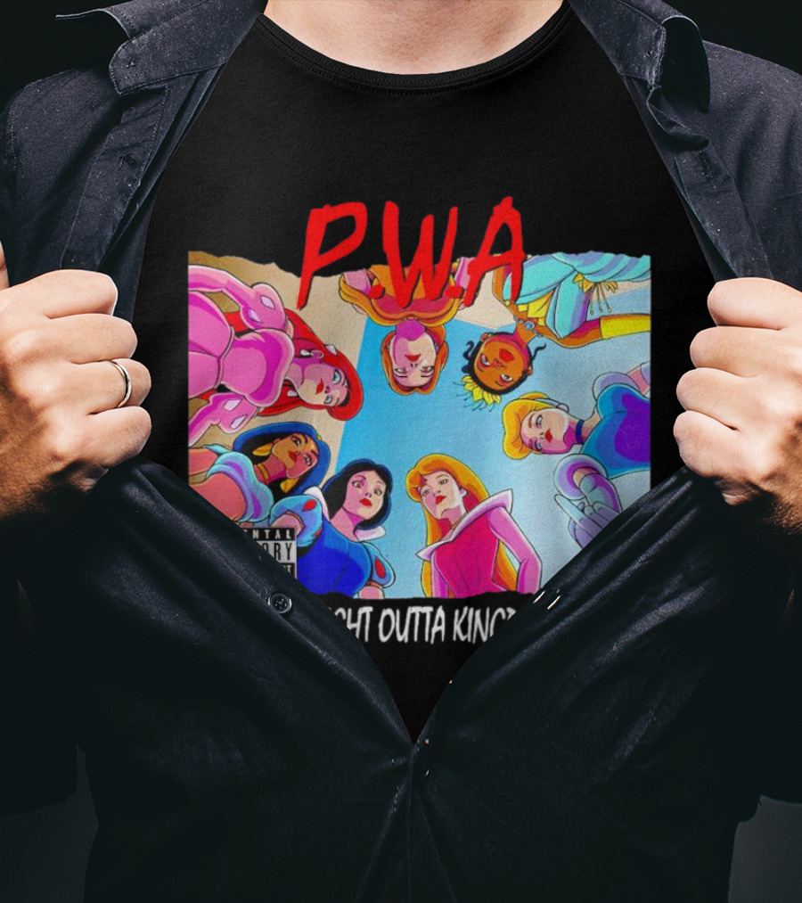 PWA Princess Straight Outta Kingdom Parental Advisory T-Shirt