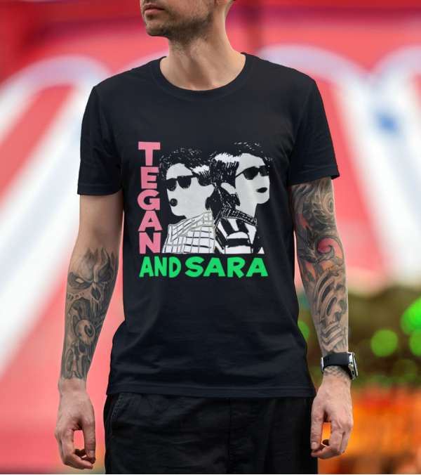 Premium T-Shirt: Tegan and Sara Duo Pop T-Shirt Tegan and Sara Duo Pop T-Shirt