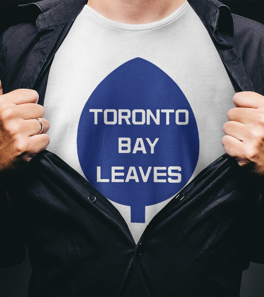 Toronto Bay Leaves Blue Leaf T-Shirt
