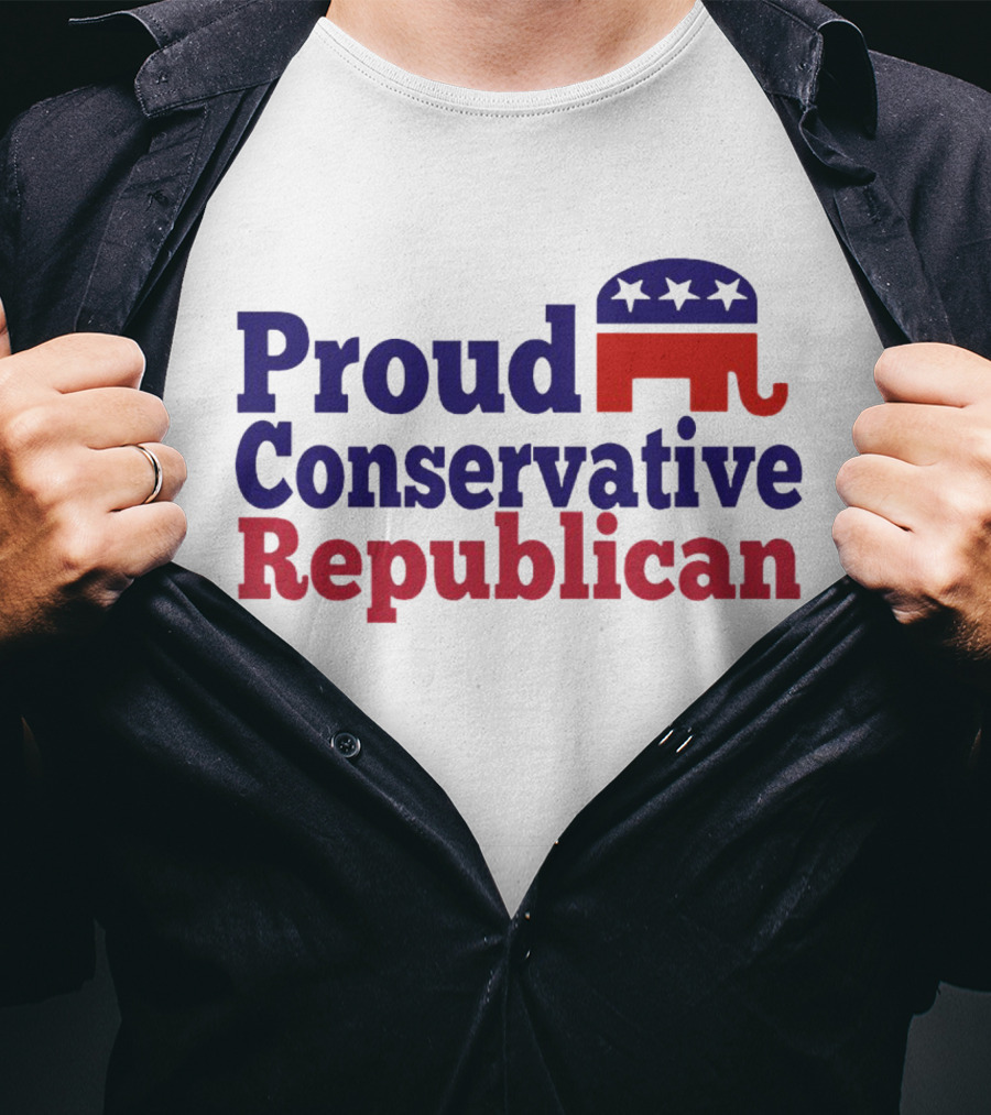 Proud Conservative Republican USA Elephant T-Shirt