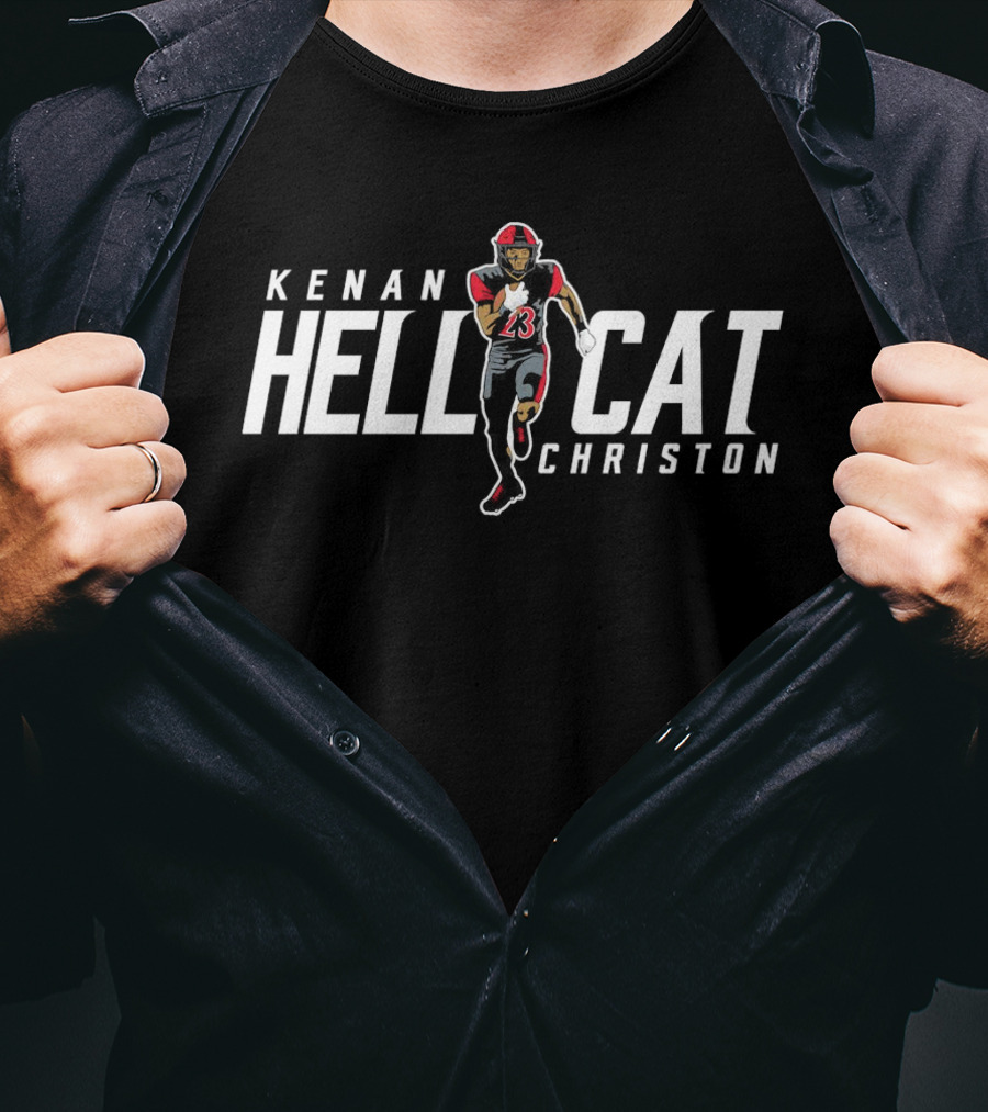 Kenan Christon Hellcat San Diego State Aztecs Football Cartoon T-Shirt