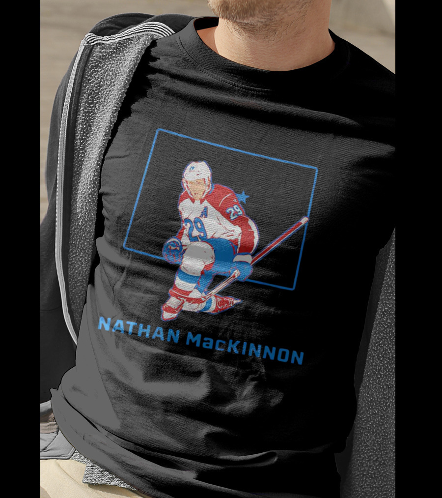 Nathan MacKinnon 29 Colorado Avalanche Star T-Shirt