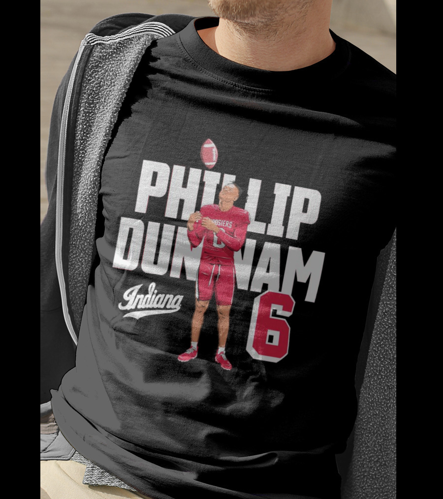 Phillip Dunnam Indiana Hoosiers 6 Football Player T-Shirt