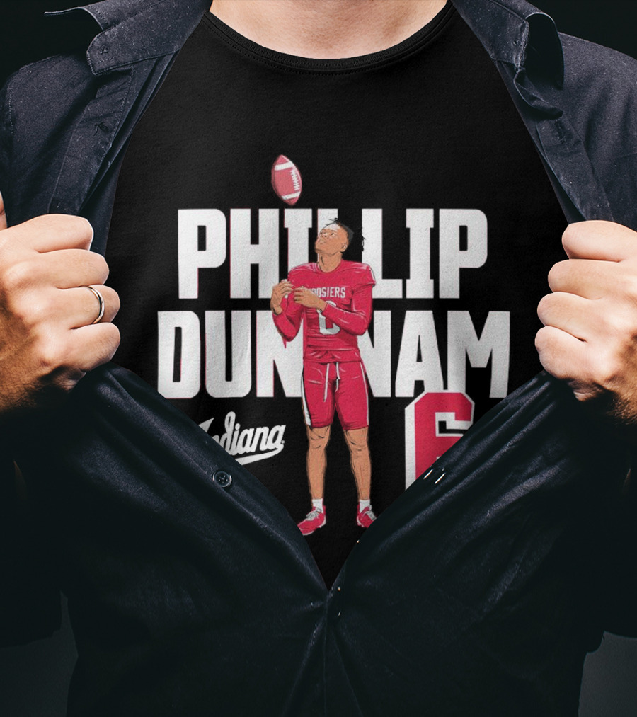 Phillip Dunnam Indiana Hoosiers 6 Football Player T-Shirt