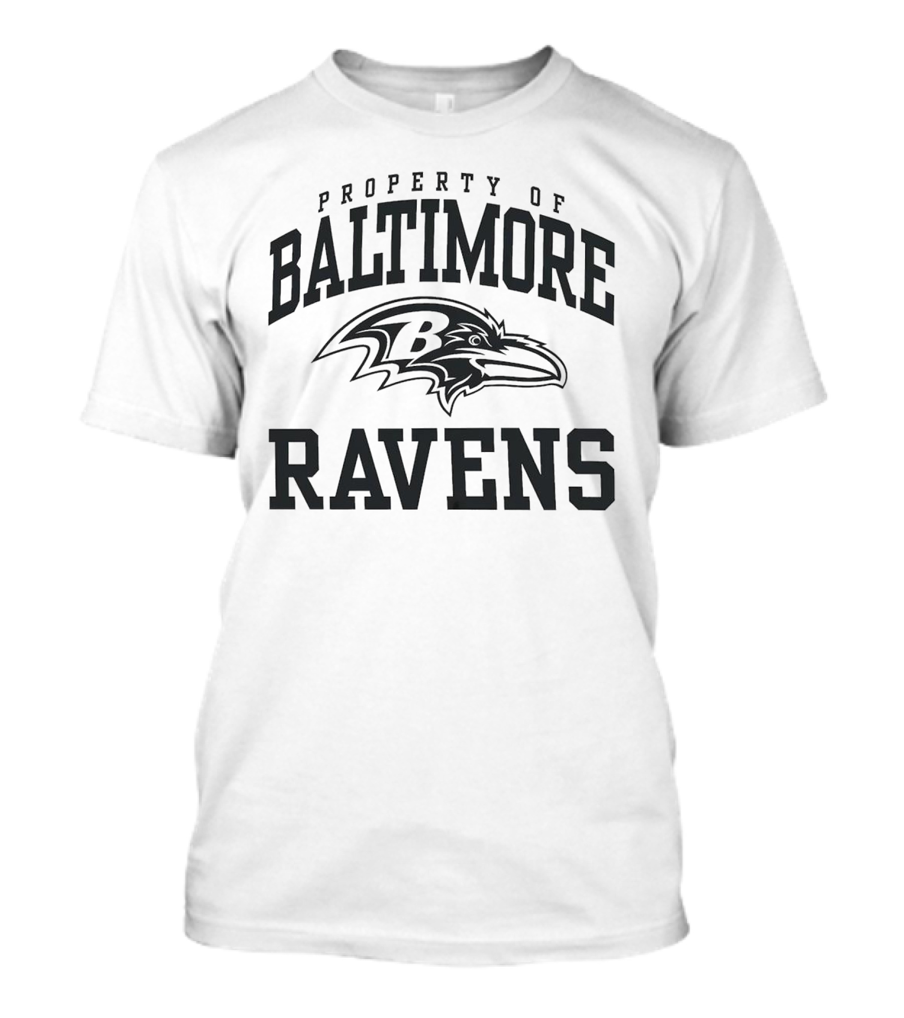 Property Of Baltimore Ravens NFL Team Logo Ravens Football T-Shirt