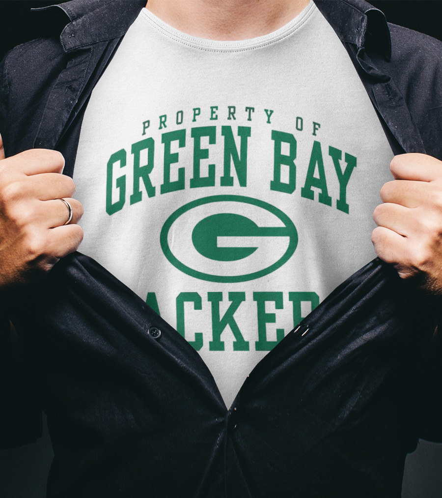 Property Of Green Bay Packers Logo Green T-Shirt
