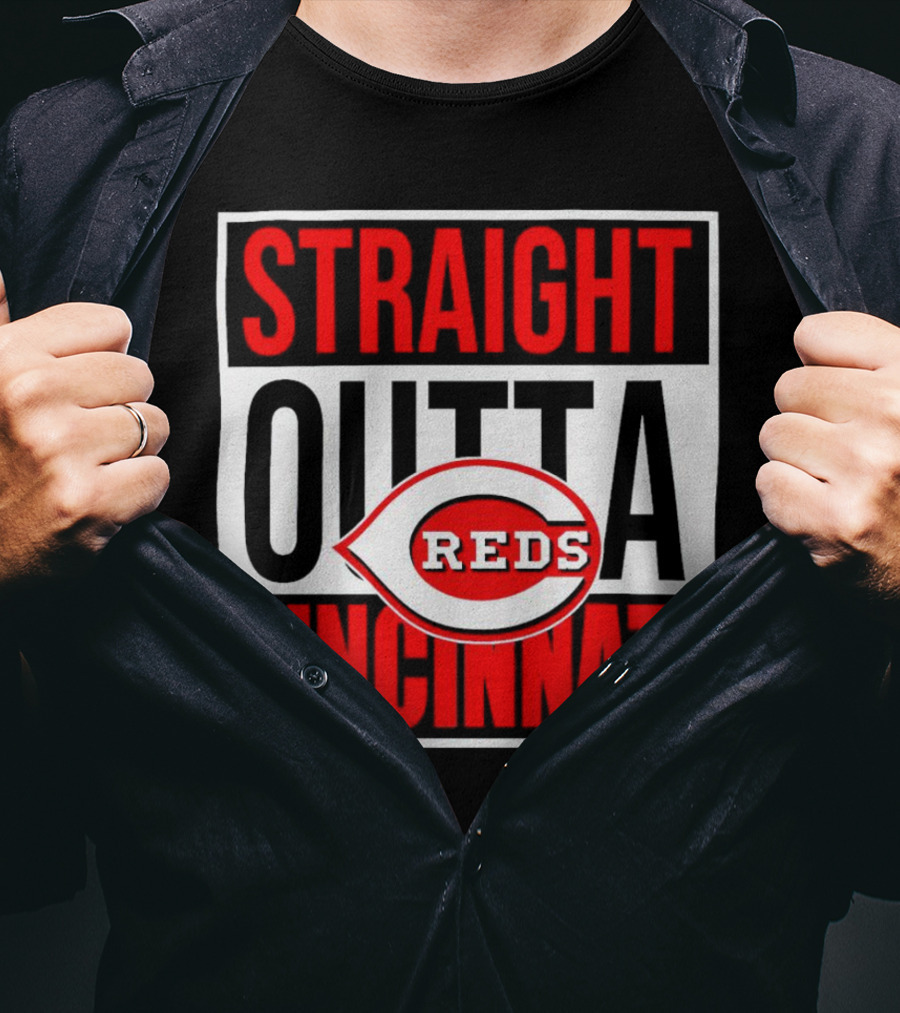 Straight Outta Cincinnati Reds Baseball Team Iconic T-Shirt