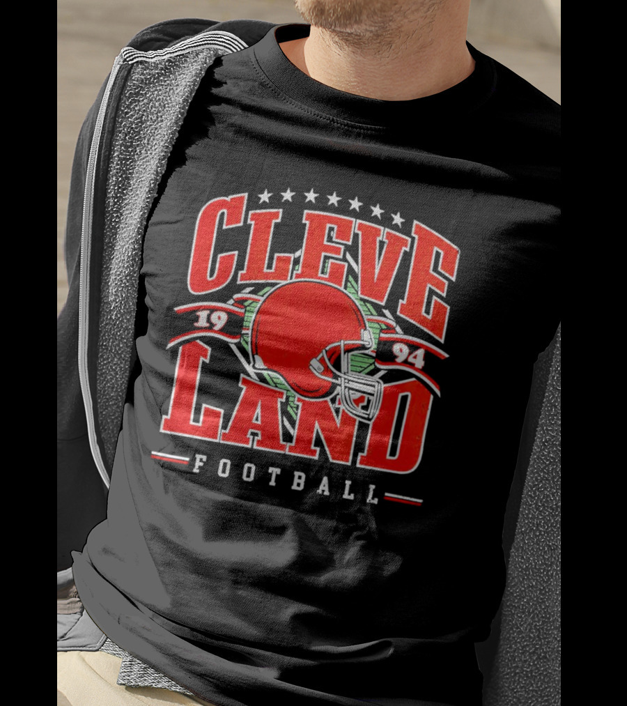Cleveland 1994 Football Helmet Vintage Browns T-Shirt