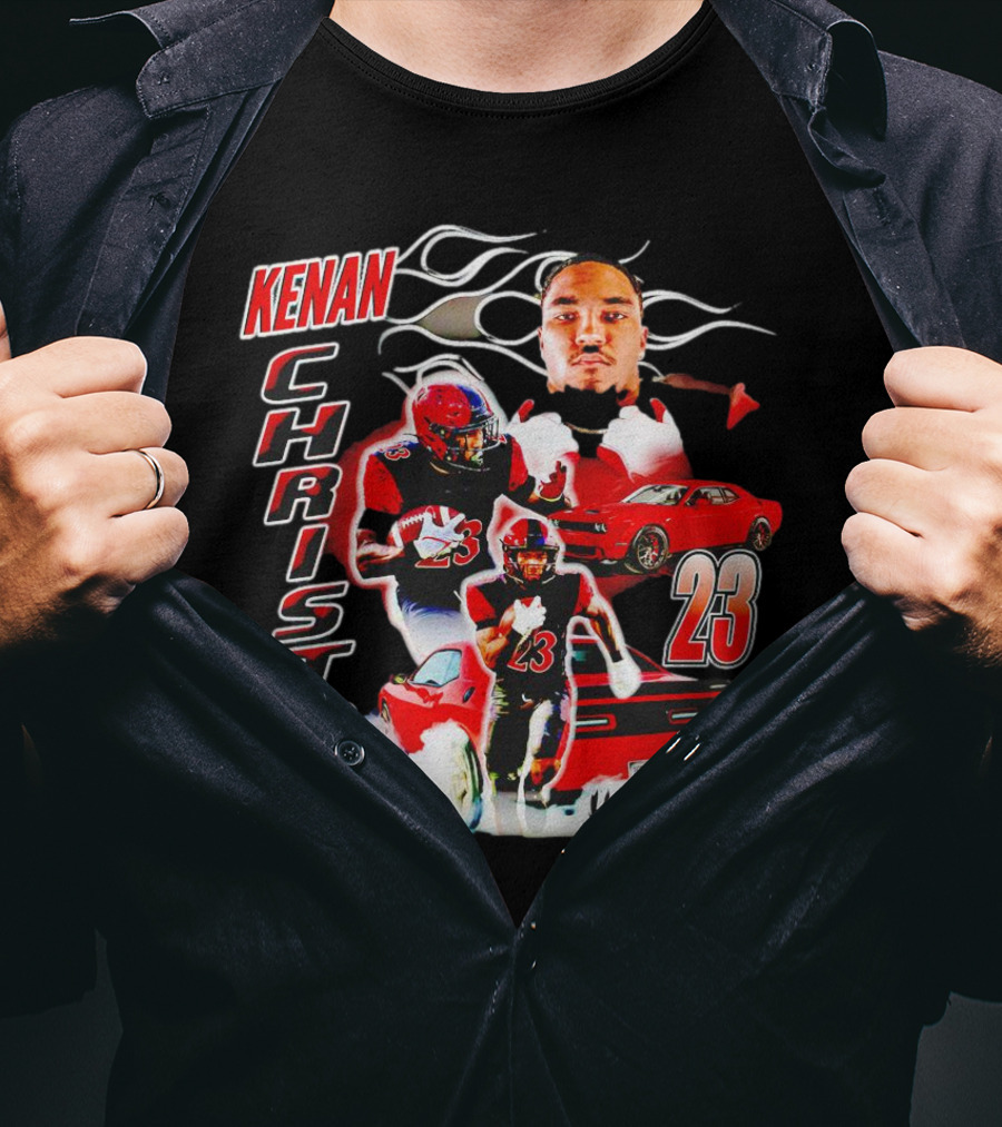 Kenan Christon 23 San Diego State Aztecs Hellcat Football And Sports Car T-Shirt