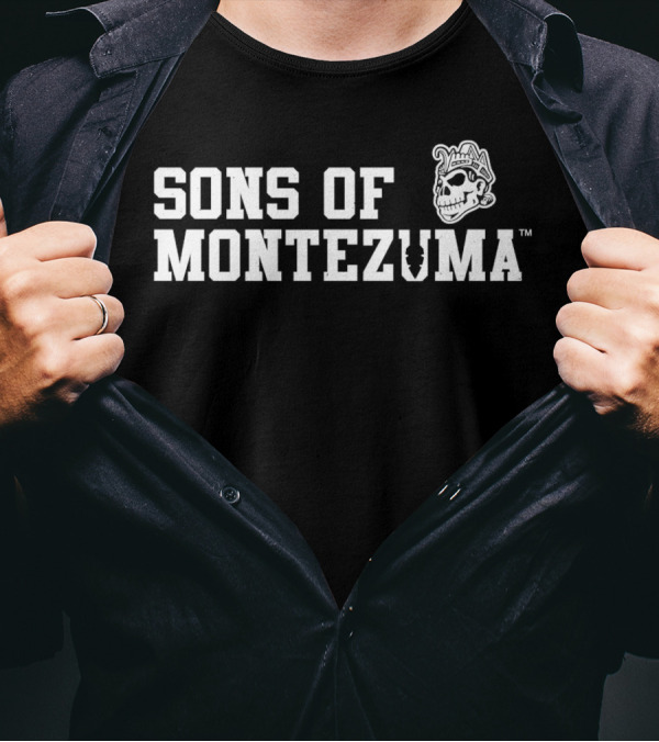 Sons Of Montezuma San Diego State Aztecs Skull T-Shirt